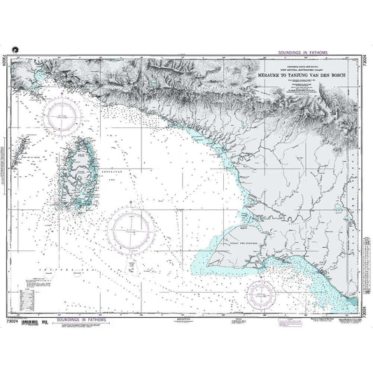 Paradise Clay NGA_73024 NGA Chart Merauke to Tanjung Den Bosch