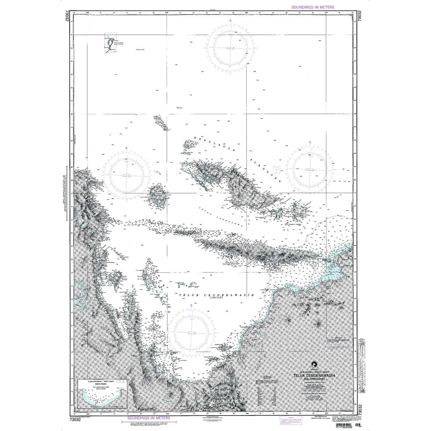 Paradise Clay NGA_73032 NGA Chart Teluk Cenderawasih and Approaches