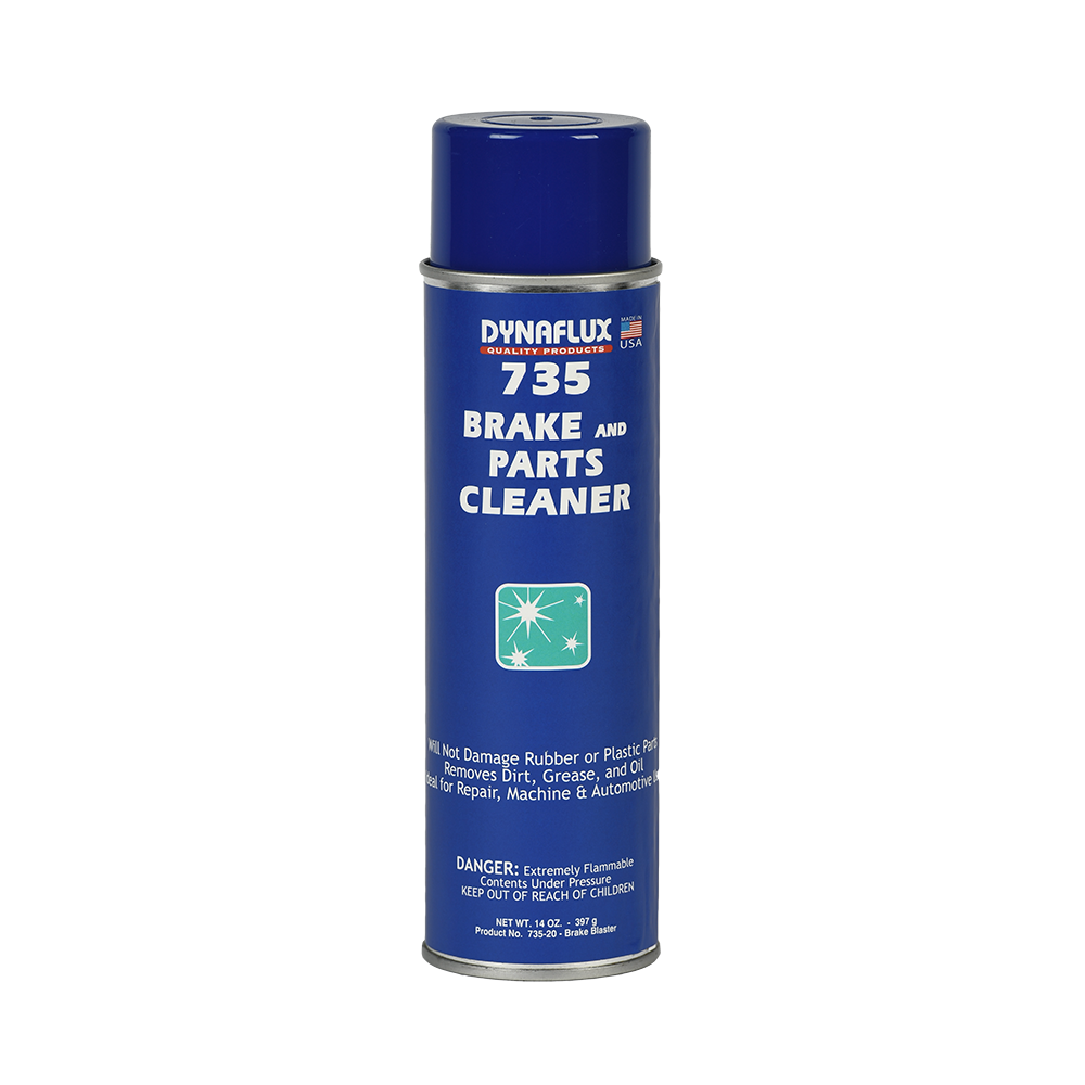 Dynaflux 735-20 735 – Brake and Parts Cleaner, (14 oz Aerosol - Case of 12 Cans)