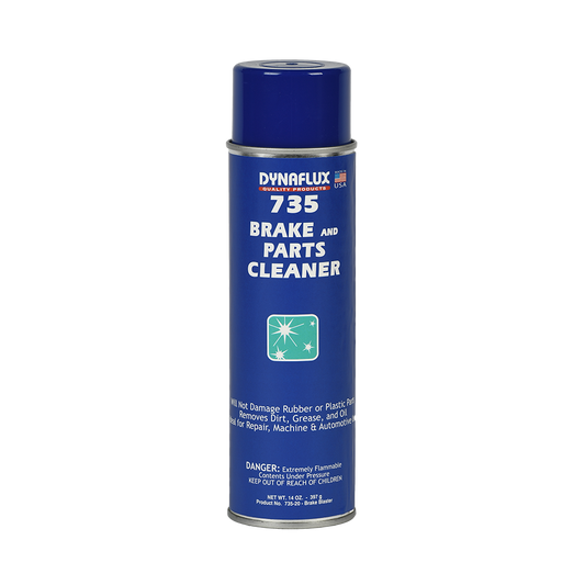 Dynaflux 735-20 735 – Brake and Parts Cleaner, (14 oz Aerosol - Case of 12 Cans)