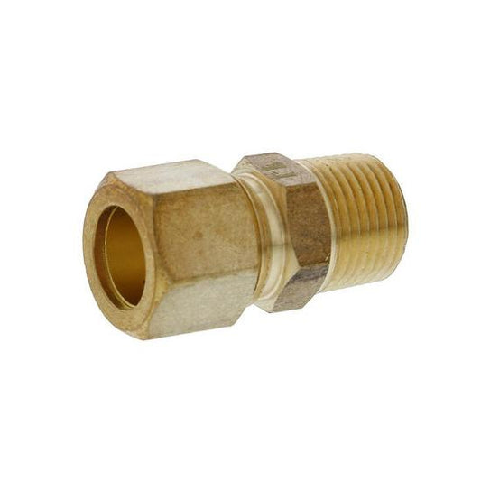 Jones Stephens C74069LF 1/2" x 3/8" Brass Compression x MIP Connector