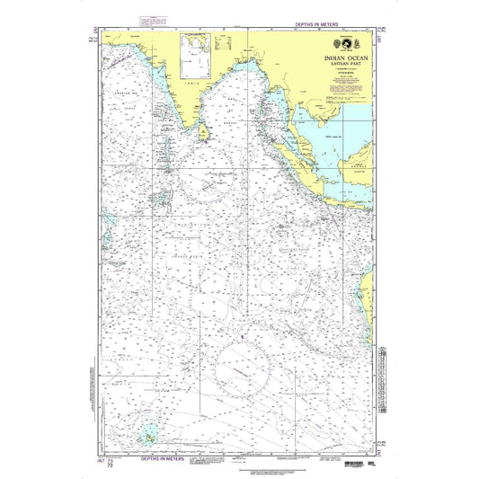Paradise Clay NGA_73 NGA Chart Indian Ocean - Eastern Portion