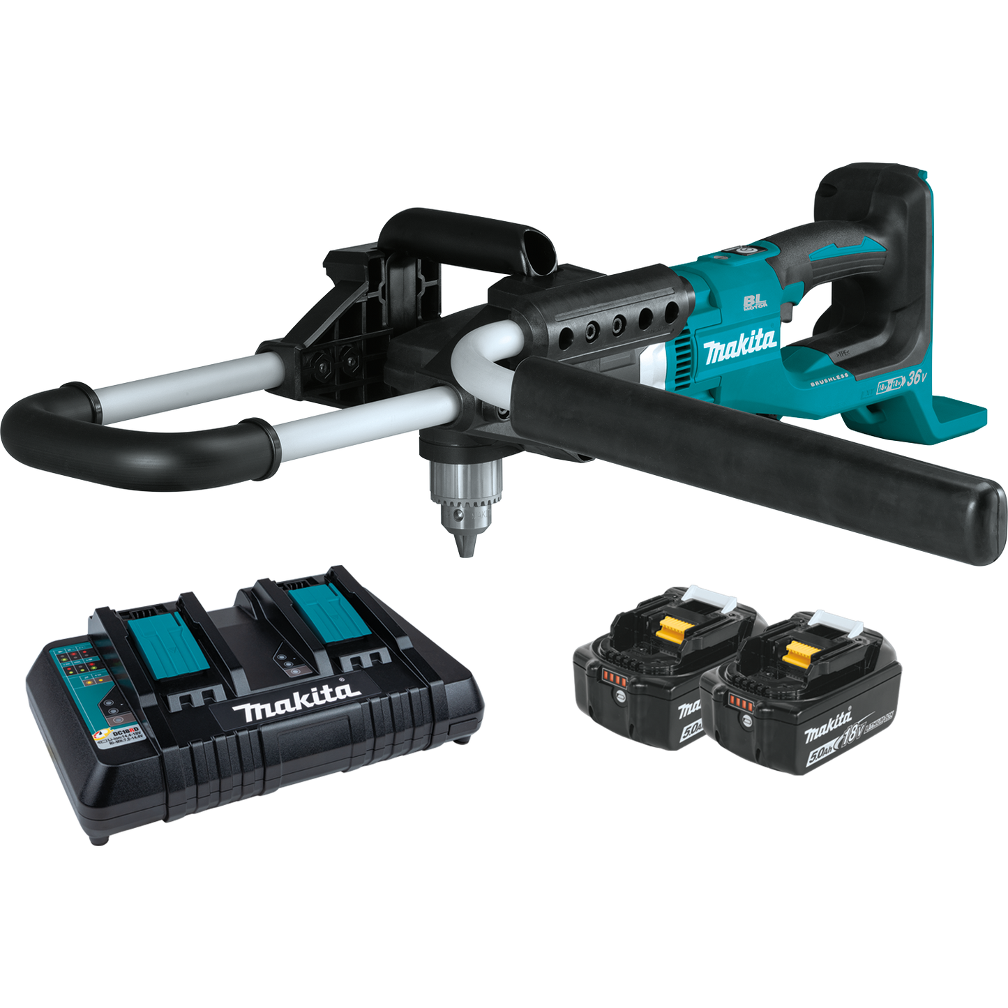 Makita XGD01PT 36V (18V X2) LXT® Brushless Earth Auger Kit (5.0Ah)