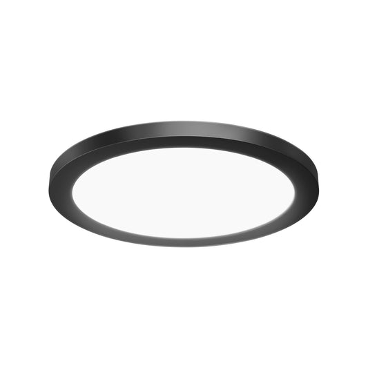 Feit Electric 74210/6WY/BK 11 in. 12.5W (60W Replacement) Selectable White Matte Black Round Flat Panel Ceiling Downlight