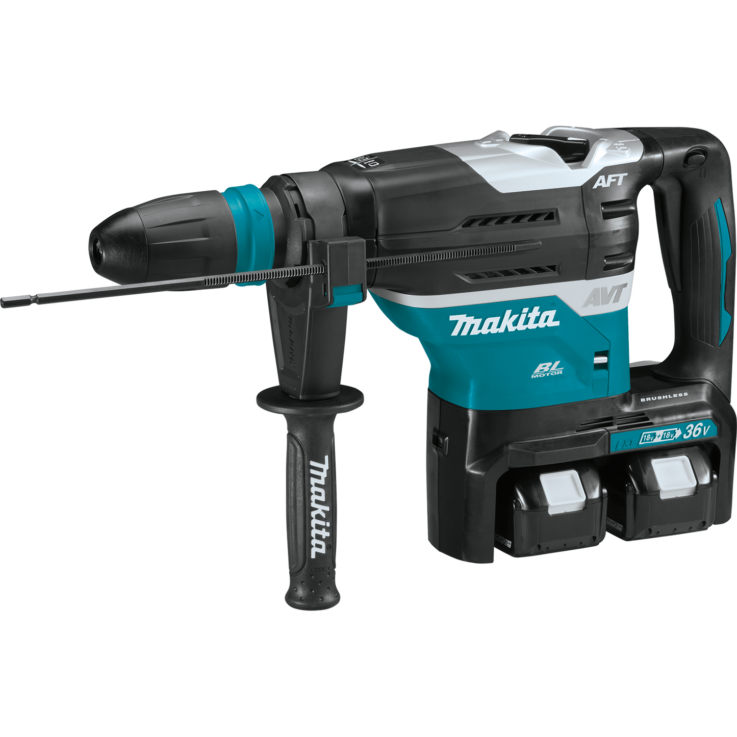 Makita XRH07PTUN 36V (18V X2) LXT® Brushless 1‘9/16" SDS‘MAX Advanced AVT® Rotary Hammer Kit, AFT®, AWS® (5.0Ah)