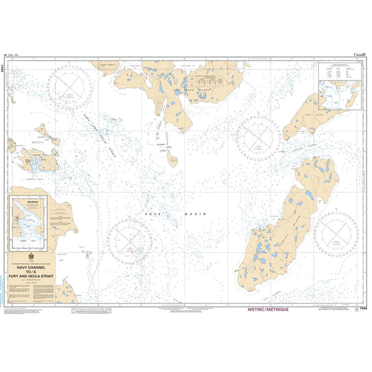 Paradise Clay CAN7486 CHS Chart Navy Channel to/ Fury and Hecla Strait