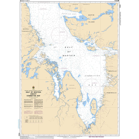 Paradise Clay CAN7502 CHS Chart Gulf of Boothia and/et Committee Bay
