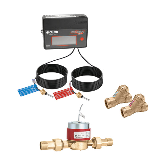 Caleffi 750440A CONTECA™ Heat Meter Kit, 0.25 to 10 GPM, 1/2" MNPT