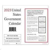 AbilityOne 7510016649504 2023 Unicor Wall Calendar 10/Pk