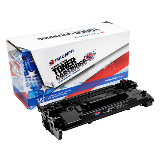 AbilityOne 7510016822180 Toner Cartridge Remanufactured Hp 87A Series Compatible Black Ink