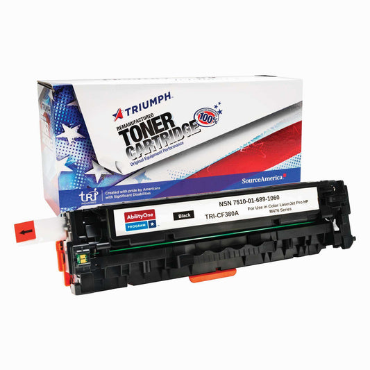 AbilityOne 7510016891060 Remanufactured Toner Cartridge F/Hp Cf380A 2400 Page Yld Black Premium