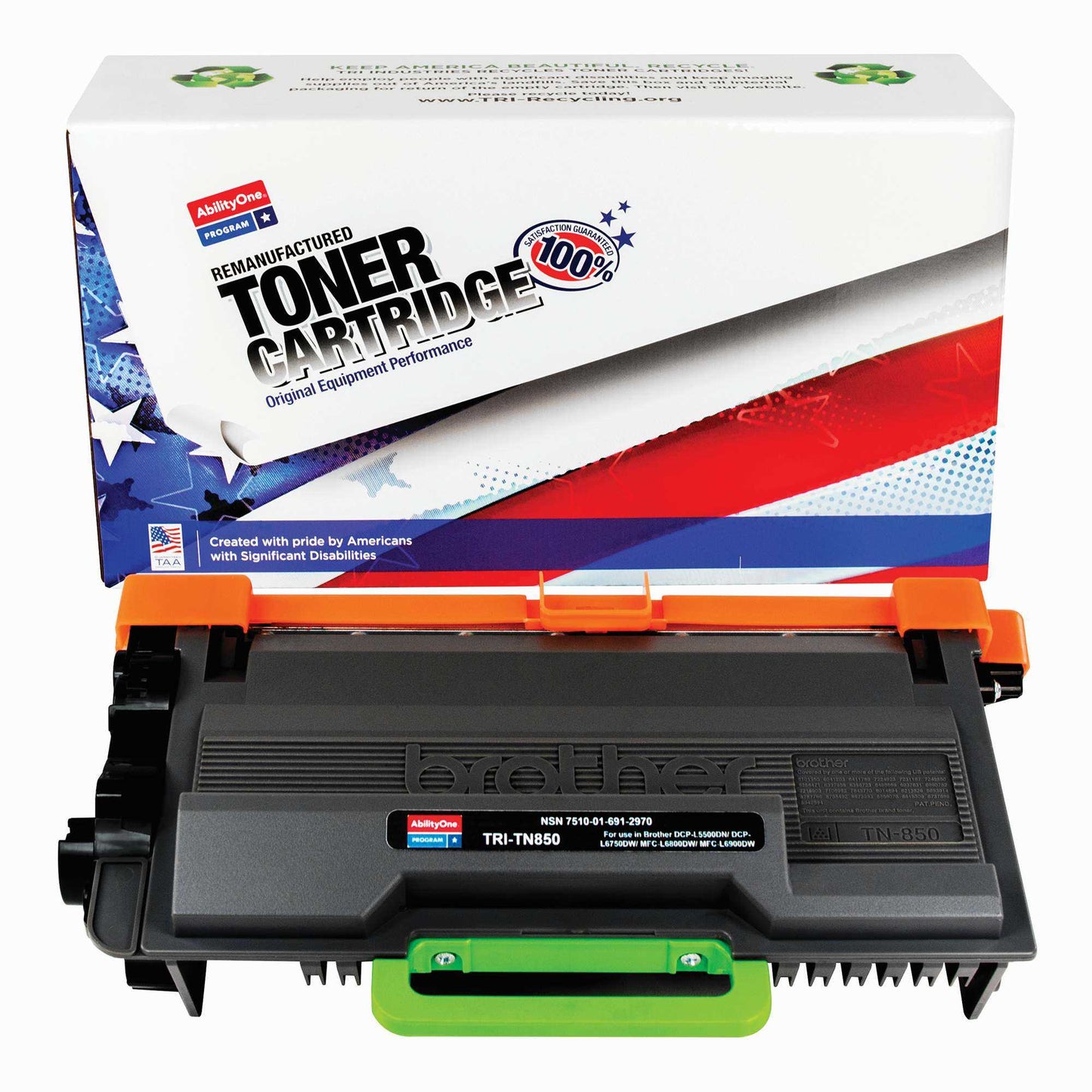 AbilityOne 7510016912970 Toner Cartridge Remanufactured Brother Tn850 Black