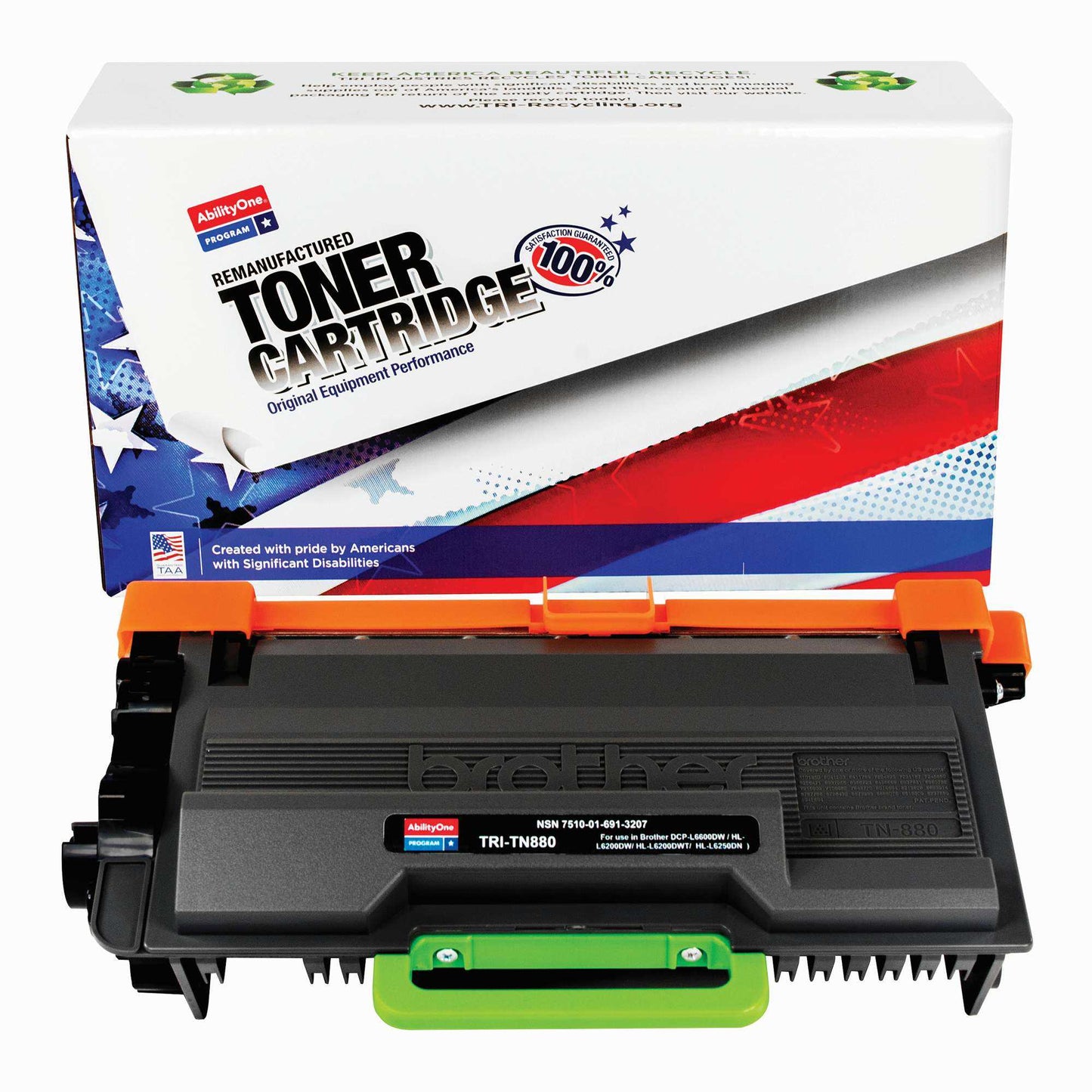 AbilityOne 7510016913207 Toner Cartridge Remanufactured Brother Tn880 Black