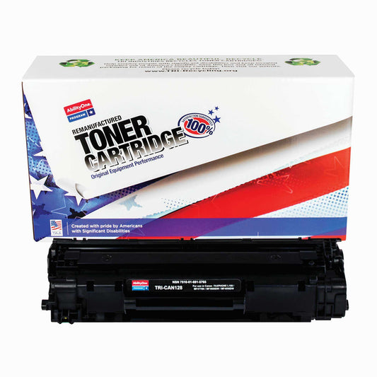 AbilityOne 7510016915765 Toner Cartridge Remanufactured Canon 128 Series Black