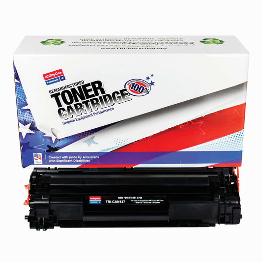 AbilityOne 7510016915766 Toner Cartridge Remanufactured Canon 137 Series Black