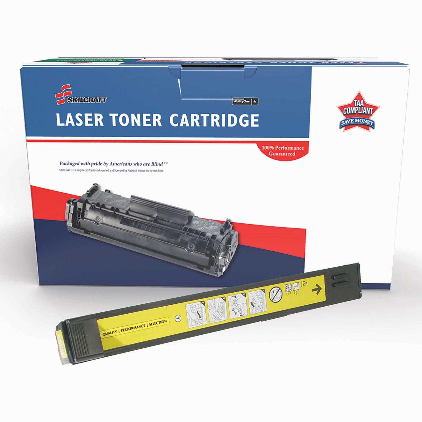 AbilityOne 7510016962216 Skilcraft Laser Toner Cartridges - Hp 824A Compatible - 21,000 Page Yield - Yellow