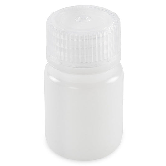 Globe Scientific 7510060BKS Bottle Wide Mouth Round HDPE with PP Closure 60mL Bulk Packed with Bottles and Caps Bagged Separately 1000/Case