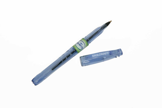 AbilityOne 7520016827161 Skilcraft Eco-Bottle Stick Ballpoint Pen - Medium Point - Black Ink