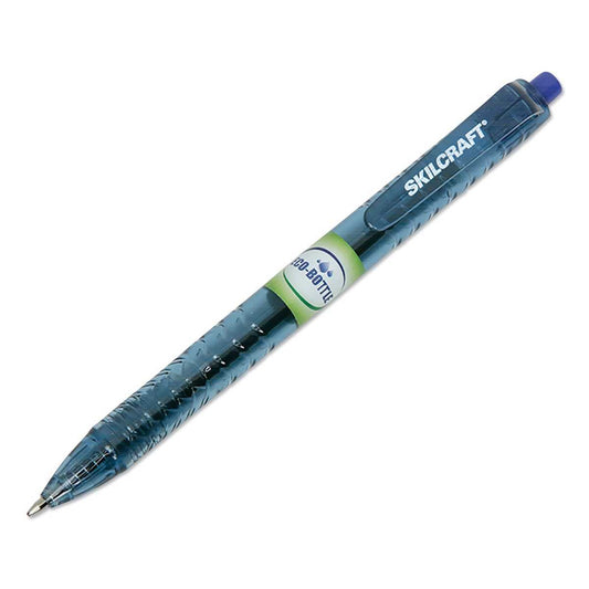 AbilityOne 7520016827167 Skilcraft Blue Ink Retractable Ballpoint Pens - Taa Compliant (Sku: 279951)