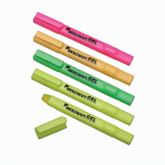 AbilityOne 7520016919223 Highlighter Gel Assorted Fluorescent