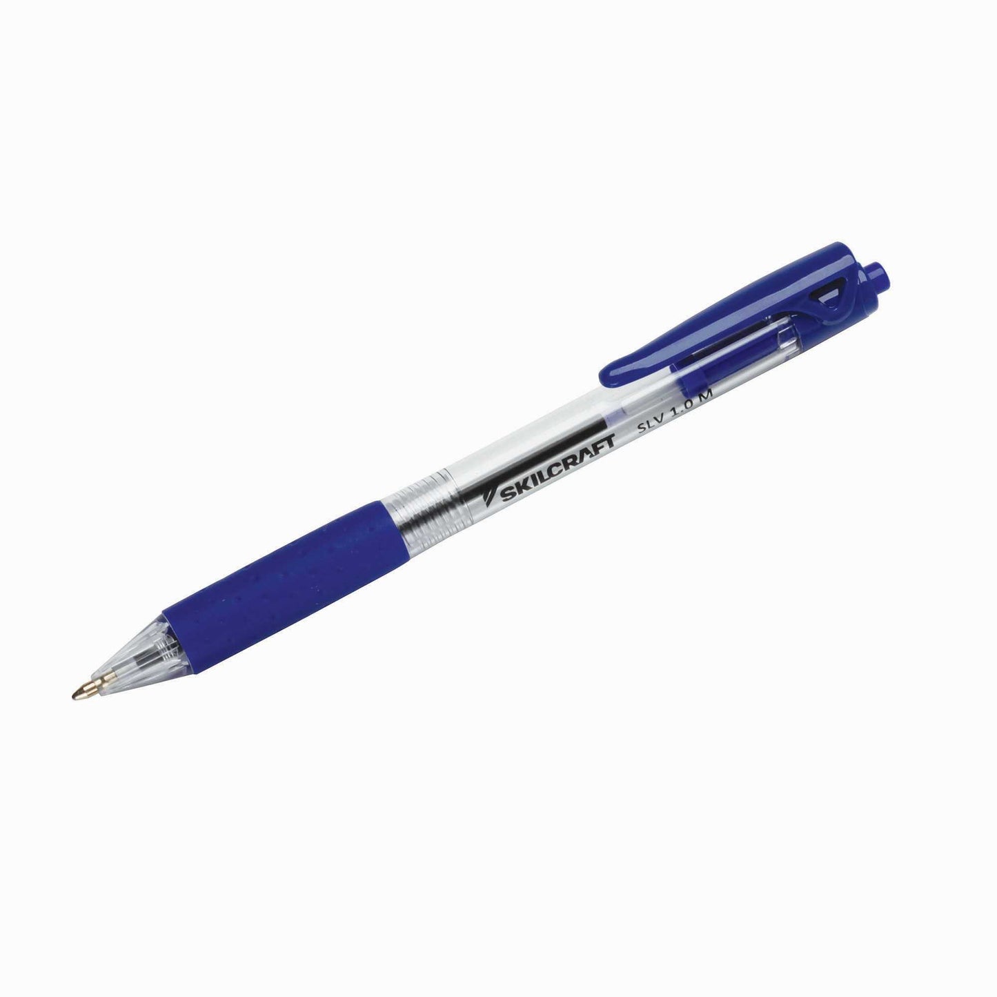 AbilityOne 7520016970597 Slv-Performer Retractable Ballpoint Pen - Blue - 1Mm - Medium Point