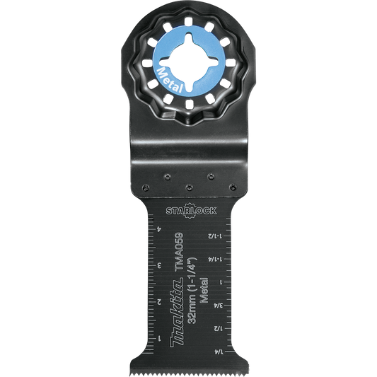 Makita B-67103 Starlock® Oscillating Multi‘Tool 1‘1/4" Bi‘Metal Plunge Cut Blade for Metal Cutting