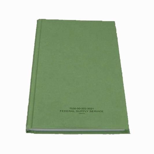 AbilityOne 7530002223521 Green Record Book 5.5"X8"