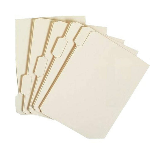AbilityOne 7530014556051 Manila Letter 1/5 Cut File Folder