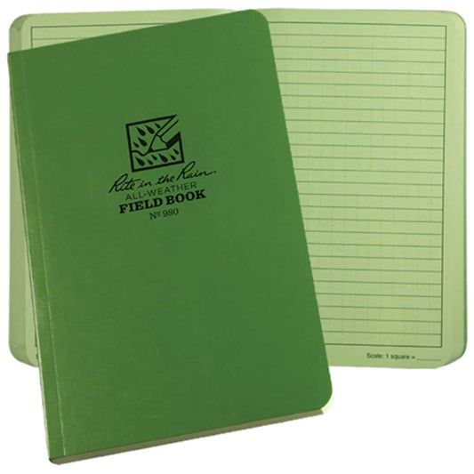 AbilityOne 7530014981873 Rite In The Rain - Field-Flex All Weather Notebooks - Green