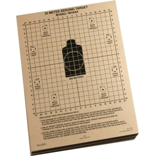 AbilityOne 7530015449471 Rite In The Rain 25 Meter Zeroing Target