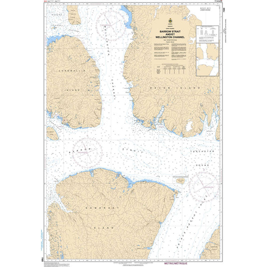 Paradise Clay CAN7569 CHS Chart Barrow Strait and/et Wellington Channel