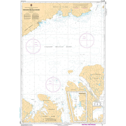 Paradise Clay CAN7571 CHS Chart Viscount Melville Sound