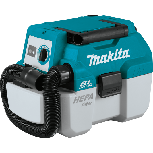 Makita XCV11Z 18V Lxt® Lithiumion Brushless Cordless 2 Gallon Hepa Filter Portable Wet/Dry Dust Extractor/Vacuum, Tool Only