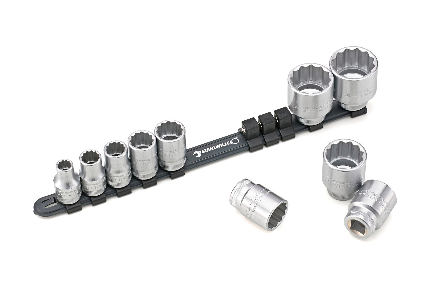 Stahlwille 96053010 50/10-12918 Set Of Sockets With Clip Bar