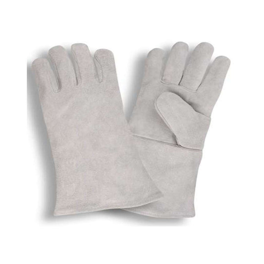 Cordova Safety 7602 Welders Gloves, Ladies, Gray Shoulder Leather Welders Gloves, One Piece Back, Full Sock Lining, Wing Thumb