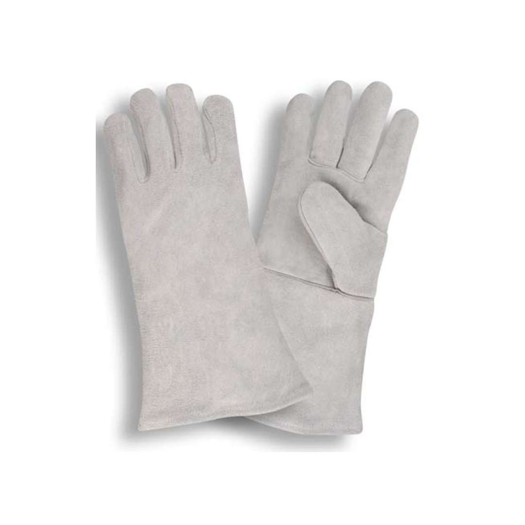 Cordova Safety 7605 Welders Gloves, Gray Shoulder Leather Welders Gloves, One Piece Back, Full Sock Lining, Wing Thumb