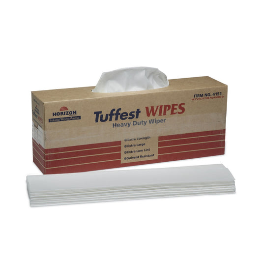 AbilityOne 7920011800557 SKILCRAFT Tuffest Wipes Solvent Cleaning Towel - Heavy Duty - 800 Sheet(s) - 19.50" x 16.75" - White