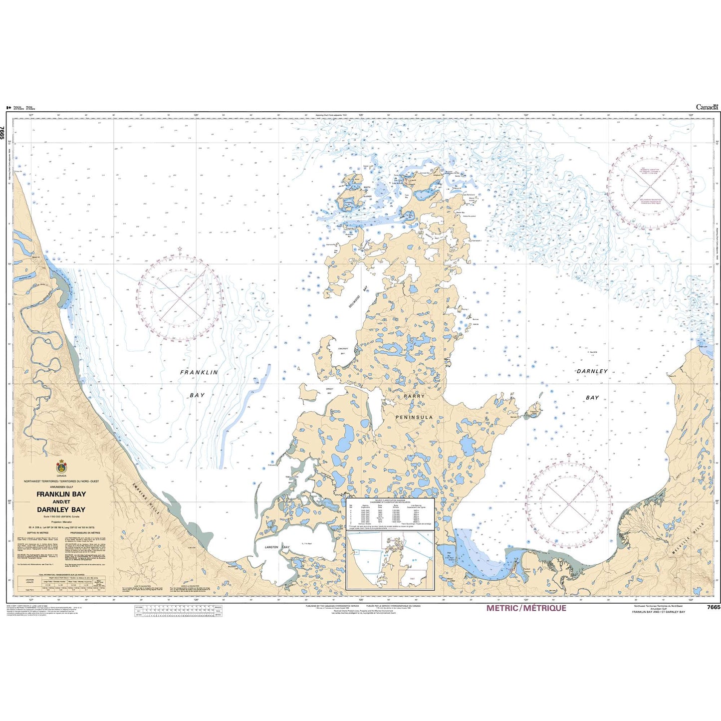 Paradise Clay CAN7665 CHS Chart Franklin Bay and/et Darnley Bay
