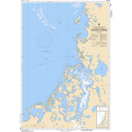Paradise Clay CAN7685 CHS Chart Tuktoyaktuk Harbour and Approaches/et les approches