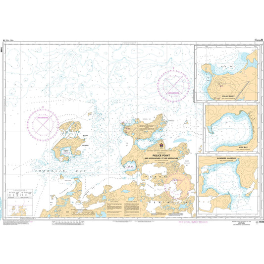 Paradise Clay CAN7686 CHS Chart Police Point And Approaches/ Et Les Approches