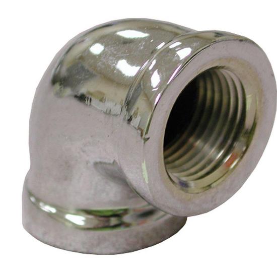 Jones Stephens B50002LF 1/2" Chrome Plated Bronze 90° Elbow