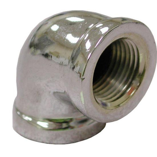 Jones Stephens B50002LF 1/2" Chrome Plated Bronze 90° Elbow