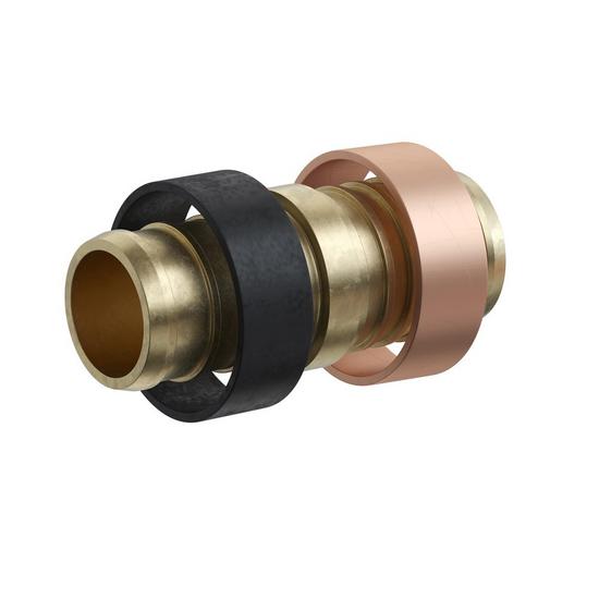 Jones Stephens C76100LF 1/2" F1807 Brass PEX to Poly Adapter, Bag of 25