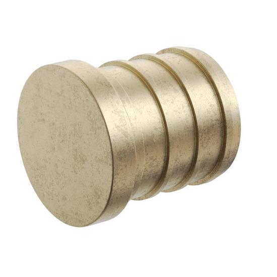 Jones Stephens C76066LF 3/4" F1807 Brass PEX Plug, Bag of 100