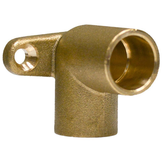 Jones Stephens B55103LF 1/2" FSWT Cast Brass 90° Drop Ear Elbow