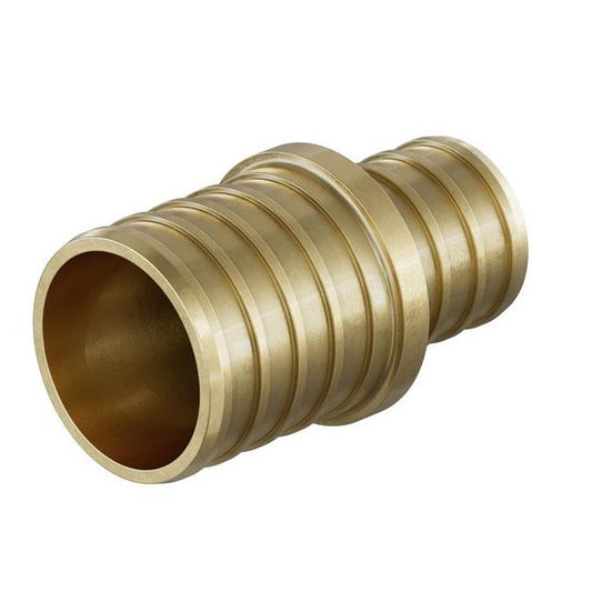 Jones Stephens C76005LF 1" x 3/4" F1807 Brass PEX Coupling, Bag of 50