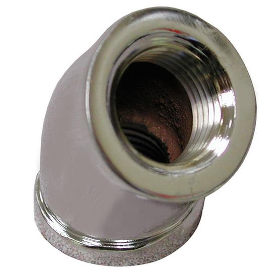 Jones Stephens B50011LF 3/8" Chrome Plated Bronze 45° Elbow