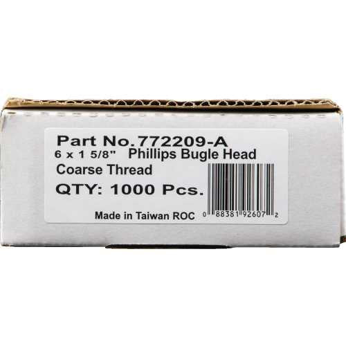 Makita 772209-A 1-5/8" Collated Screws, Coarse 1000/Pk