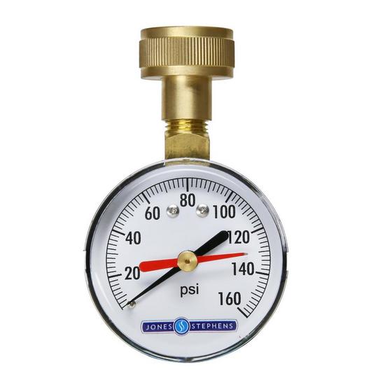 Jones Stephens J66302 160 PSI WATER TEST GAUGE WITH INDICATOR