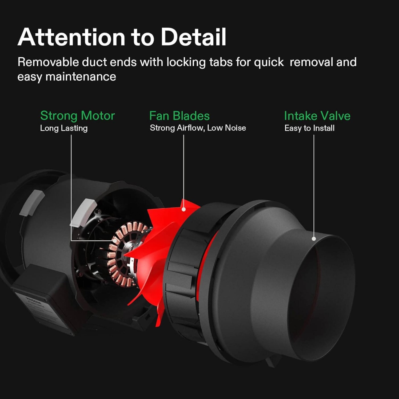 Vivosun Air Filtration Kit R4 4', Inline Fan R4 with Variable Speed Controller, Carbon Filter & Ducting Combo